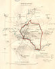 NORTHAMPTON town/borough plan & Wards. BOUNDARY REVIEW. DAWSON 1832 old map