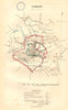 LUDLOW town/borough plan. REFORM ACT. Ludford. Shropshire. DAWSON 1832 old map