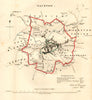 TAUNTON town/borough plan. REFORM ACT. Staplegrove. Somerset. DAWSON 1832 map