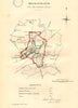 BRIDGWATER town/borough plan. REFORM ACT. Wembdon. Somerset. DAWSON 1832 map