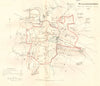 WALLINGFORD borough plan. REFORM ACT. Dorchester-on-Thames Oxon. DAWSON 1832 map