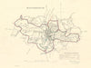 MACCLESFIELD borough/town plan. REFORM ACT. Cheshire. DAWSON 1832 old map