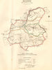 BODMIN borough/town plan. REFORM ACT. Cornwall. DAWSON 1832 old antique map