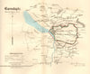 BARNSTAPLE borough/town plan. REFORM ACT. Devon. DAWSON 1832 old antique map