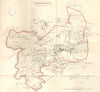 TAVISTOCK borough/town plan. REFORM ACT. Lamerton Devon. DAWSON 1832 old map