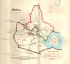 MALDON town/borough plan for the REFORM ACT. Langford. Essex. DAWSON 1832 map