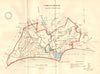 CHRISTCHURCH town/borough plan. REFORM ACT. Mudeford. Dorset. DAWSON 1832 map