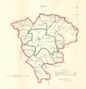 EYE town/borough plan. BOUNDARY REVIEW. Yaxley Occold. Suffolk. DAWSON 1832 map