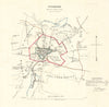 GUILDFORD borough/town plan. REFORM ACT. Surrey. DAWSON 1832 old antique map
