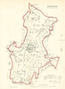 HORSHAM borough/town plan. REFORM ACT. Sussex. DAWSON 1832 old antique map