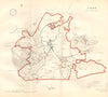 CALNE town/borough plan. REFORM ACT. Cherhill. Wiltshire. DAWSON 1832 old map