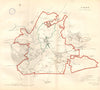 CALNE town/borough plan. REFORM ACT. Cherhill. Wiltshire. DAWSON 1832 old map