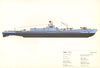 I-400 (1944). Japanese submarine. Hugh Evelyn 1970 old vintage print picture