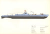I-400 (1944). Japanese submarine. Hugh Evelyn 1970 old vintage print picture