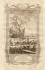 Ostyaks travelling in sledges drawn by dogs. Khanty Russia. MIDDLETON 1779