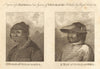A woman Oonalashka; a man of Oonalashka. Unalaska. Alaska. BANKES 1789 print