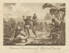 Hottentot entertainment of music & dancing. Khoikhoi. South Africa. BANKES 1789
