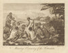 Marriage ceremony of the Hottentots. Khoikhoi. South Africa. BANKES 1789 print