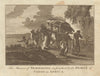 The manner of travelling, practiced by the people of Congo. BANKES 1789 print
