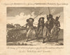 The King of Congo preparing for an excursion. BANKES 1789 old antique print