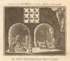 The inside of an Egyptian sepulchre. Tomb. BANKES 1789 old antique print