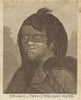 A woman of Prince William's Sound, Alaska. BANKES 1789 old antique print