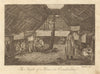 The inside of a house in Oonalashka. Unalaska. Alaska. BANKES 1789 old print