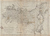 The Russian Empire in Europe & Asia with the northern discoveries BOWEN 1789 map