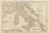 An accurate map of Italy from the latest improvements… By Thomas BOWEN 1789