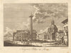 Trajan's Pillar at Rome. Italy. BANKES 1789 old antique vintage print picture