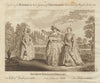 Old English dresses. A lady in 1590, in 1626 & 1630. England. BANKES 1789