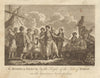 The Romeca dance by the people of Paros island. Cyclades. Greece. BANKES 1789