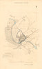 BLANDFORD FORUM borough/town plan. BOUNDARY REVIEW. Dorset. DAWSON 1837 map