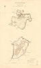 BUCKINGHAM borough/town plan. BOUNDARY REVIEW. Buckinghamshire. DAWSON 1837 map