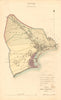 DOVER borough/town plan. BOUNDARY REVIEW. Kent. DAWSON 1837 old antique map