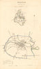 DROITWICH borough/town plan. BOUNDARY REVIEW. Worcestershire. DAWSON 1837 map