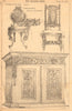 Furniture from Christies Sale Rooms. Auctions 1899 old antique print picture