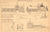 Building News Designing Club. A stable for a suburban house 1899 old print
