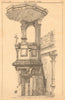 Pulpit, St Alphege, Greenwich - Mr. T. Norman Dinwiddy, Architect. London 1899