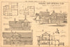 A Golf Pavilion. Plan & elevations 1899 old antique vintage print picture