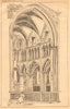 Sketch of choir, Eglise de Bretteville, Norrey, Calvados, France Apr 99 1899