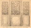 Oak Screen from a Church in Pontoise, Louis XV period. Val-d'Oise 1899 print