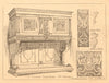 A Flemish sideboard 16th century. Detail of panel, centre panel. Belgium 1900