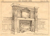 Mantelpiece designed by Messrs Walker & Co, Bunhill Row EC. London 1900 print