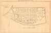 Glasgow. Ruchill Hospital plan. Demolished 2012. Scotland 1900 old print