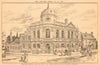 Design for the new Post Office & Council Chamber, Dorking. Surrey 1900 print