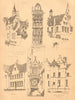 Belgium. Maison des Bateliers, Brussels. Bruges Mechelen Palais de Justice 1900