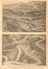 The ascent of Mont Cenis from Susa (Piedmont). Savoie 1901 old antique print