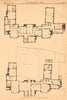 Severn End, Worcestershire. Architectural plan 1901 old antique print picture