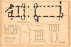 Battle Abbey. Plan, battlement windows elevation. Sussex 1901 old print